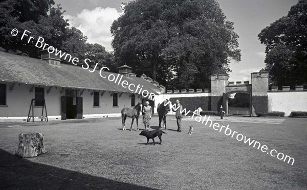 KILLEEN CASTLE   STABLE YARD  LORD AND LADY FINGAL